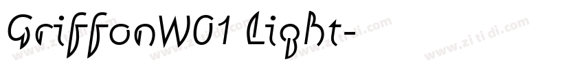 GriffonW01 Light字体转换